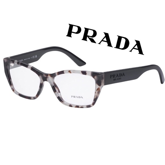 Prada PR 11YV Eyeglasses in Black and White - Picture 1 of 13
